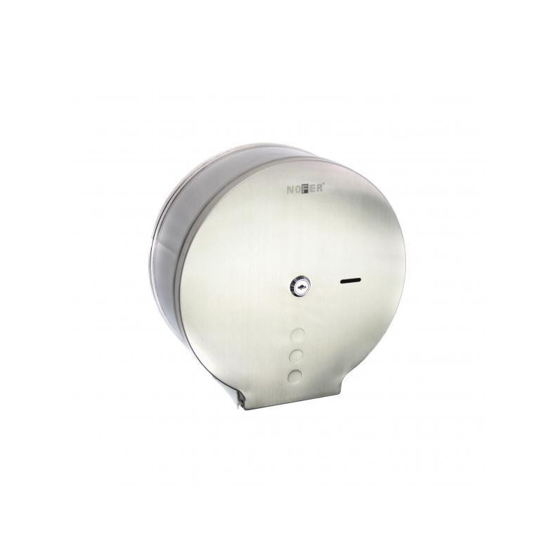 КРУГИЙ МАТОВИЙ ДИСПЕНСЕР ДЛЯ ТУАЛІТНОЇ БАМАГІ З НІЖАВАЛЬНИЙ СТАЛІ NOFER 05006.S
