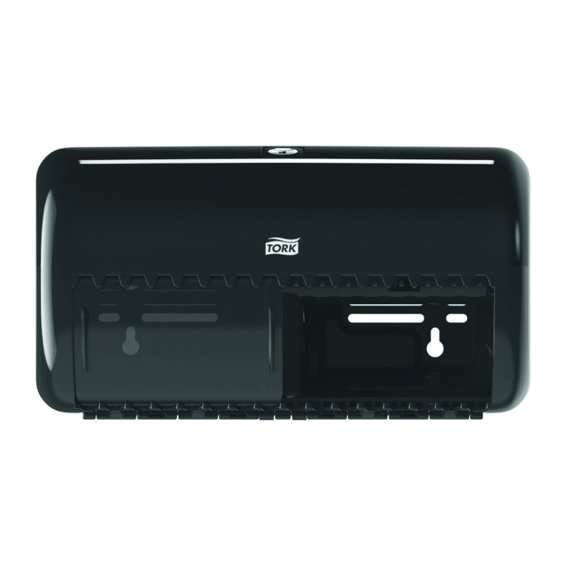 Диспенсер для туалетного паперу TORK Twin чорний 557008