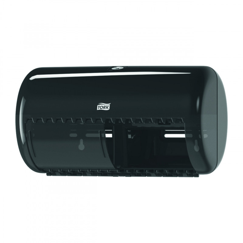 Диспенсер для туалетного паперу TORK Twin чорний 557008
