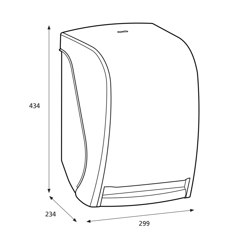 Диспенсер для паперових рушників Katrin System білий 93701
