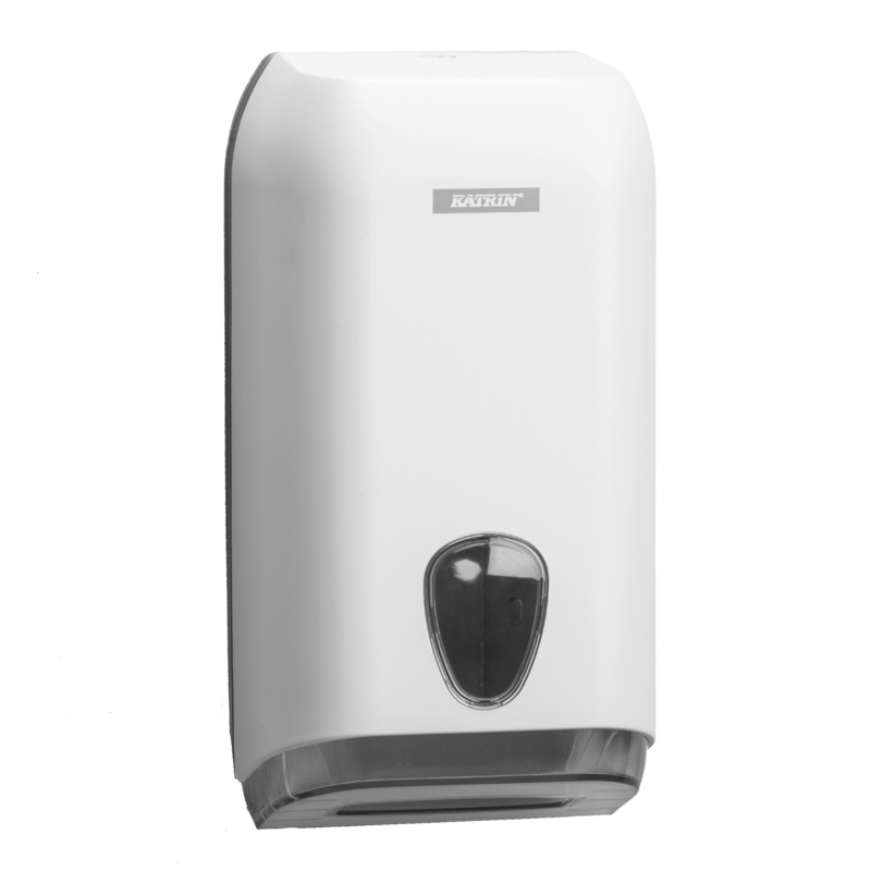 Диспенсер для листового туалетного паперу Katrin білий 92582