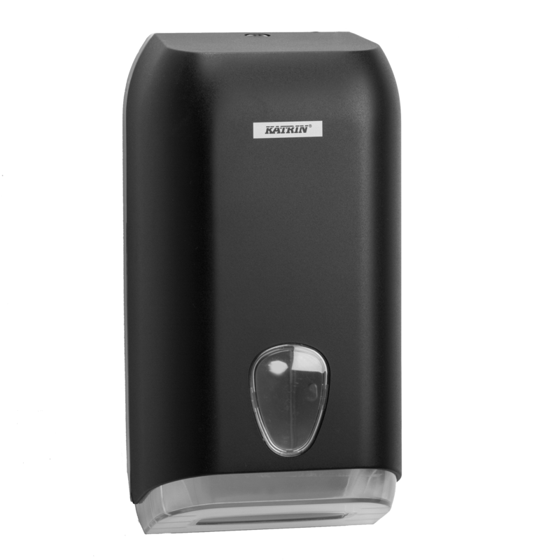 Диспенсер для листового туалетного паперу Katrin чорний 92605