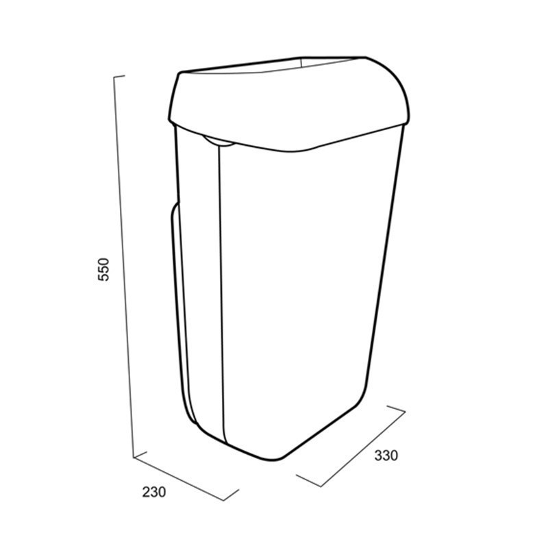 Кошик для сміття Katrin 25 літрів білий 91899