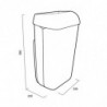 Кошик для сміття Katrin 25 літрів білий 91899