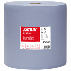 Протиральний папір у великому рулоні Katrin Classic трьох шарових 1000 аркушів 464262