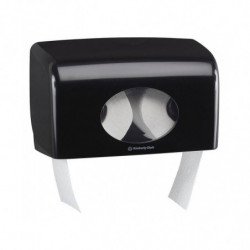 Диспенсер для туалетного паперу в малих рулонах Kimberly-Clark Aquarius чорний 7191