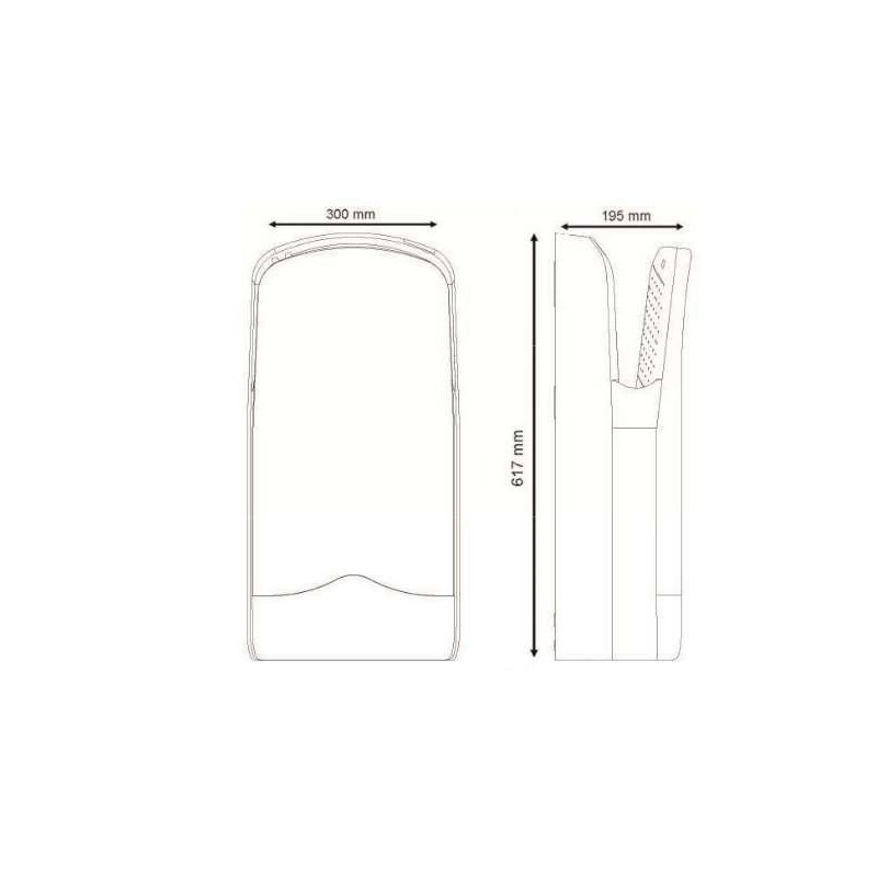 Сушарка для рук Nofer V-JET біла 01303.W