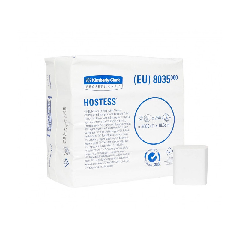 Туалетний папір Kimberly-Clark Kleenex Ultra листовий 8035