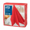 Сервірувальні серветки Tork Linstyle червоного кольору 39х39 один шар 50 шт. Австрія 478854