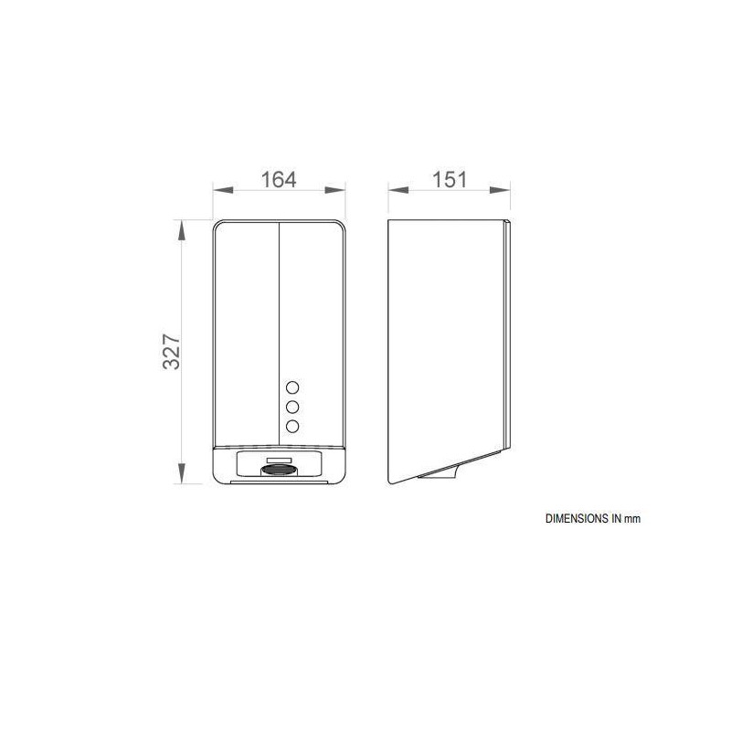 Сушарка для рук Nofer Fuga Evo з ультрафіолетовою бактерицидною лампою, корпус із неіржавкої сталі 01831.UV.S