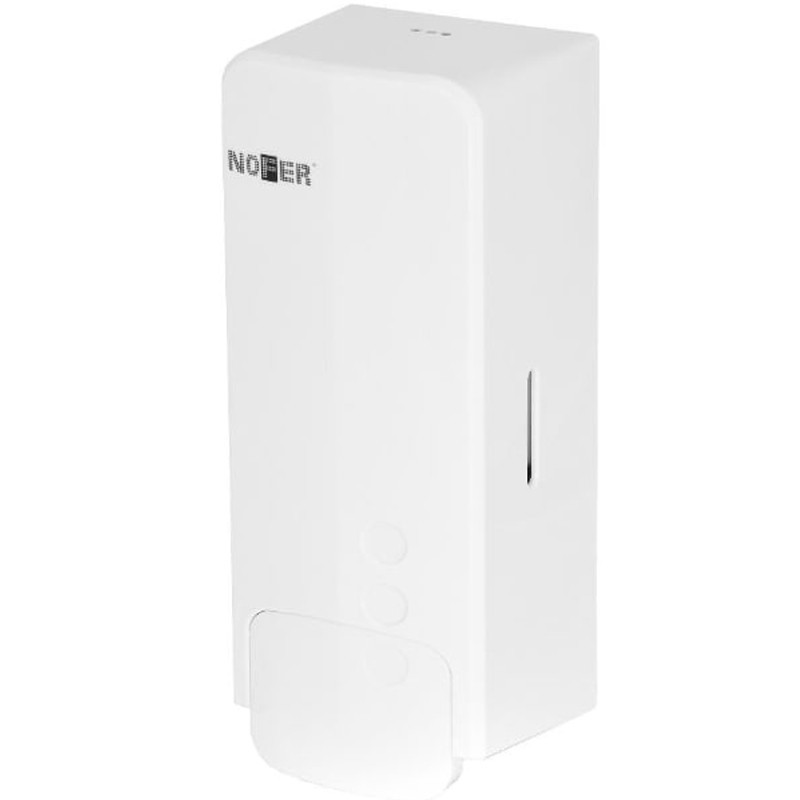 Дозатор для рідкого мила та дезінфікувальних засобів Nofer білого кольору 03040.W