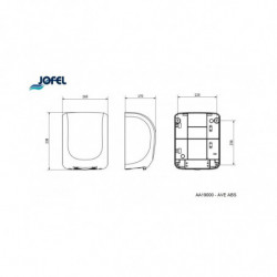 Сушарка для рук Jofel AVE білого кольору