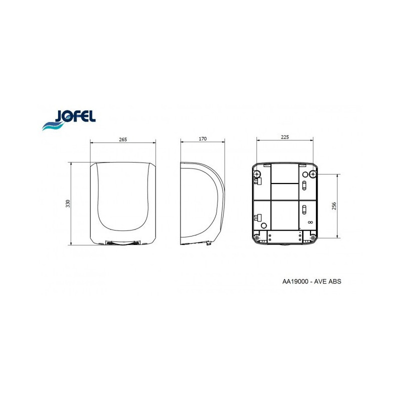 Сушарка для рук Jofel AVE білого кольору