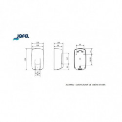 Дозатор для рідкого мила Jofel білого кольору