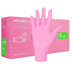 Перчатки розовые NITRYLEX...