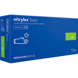 Перчатки синие Nitrylex...