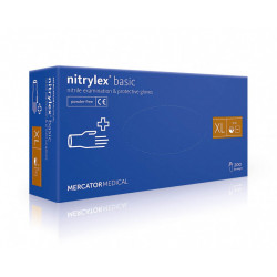 Перчатки синие Nitrylex...