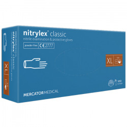 Перчатки синие Nitrylex...